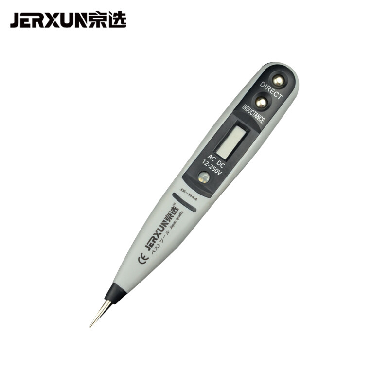 京選(JERXUN)數顯測電筆多功能數顯感應電工家用測電筆試電筆驗電筆漏電筆一字螺絲刀工 LCD帶燈數顯電筆